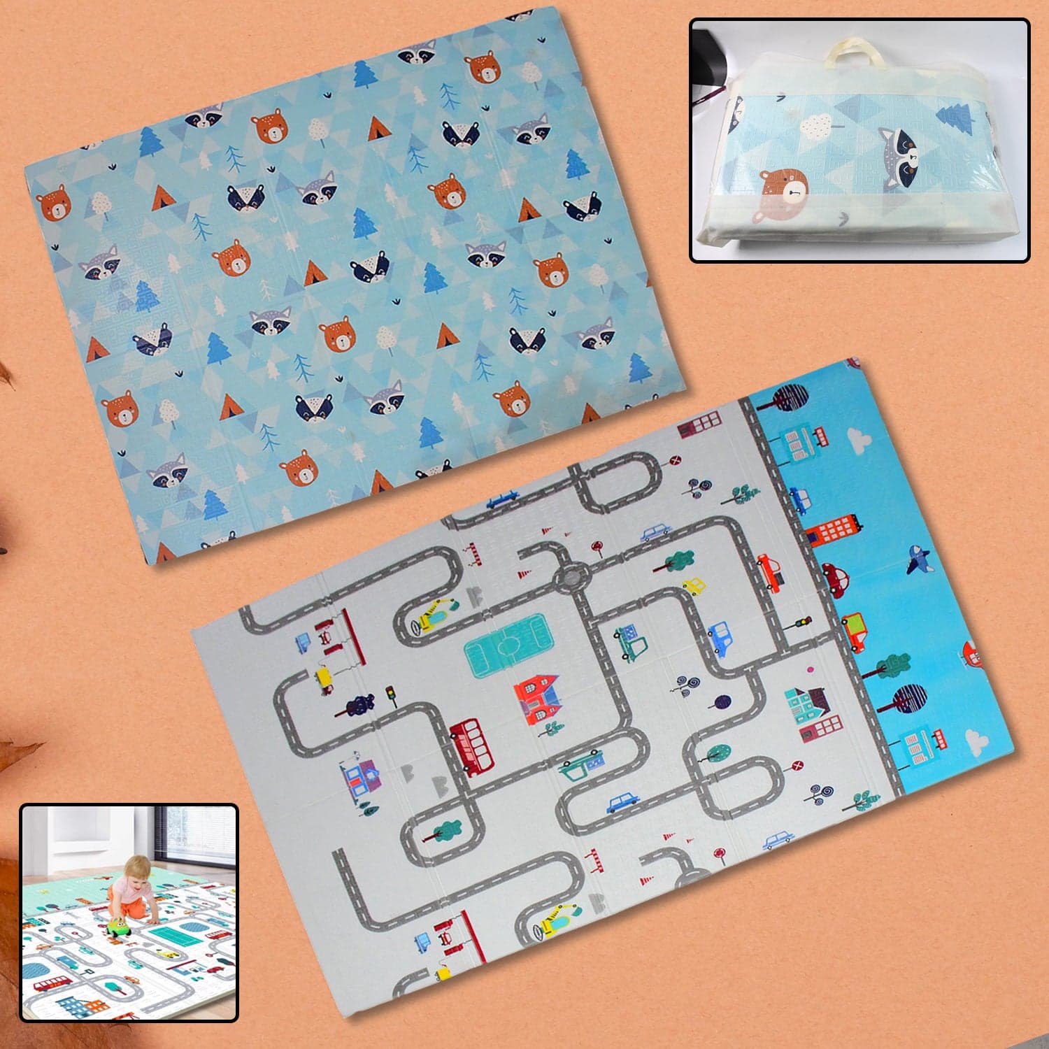 Baby Play Mat, Foam Play mat for Baby Floor Play Baby Crawling Mat (180x120 cm / 1 Pc) thumbnail 5