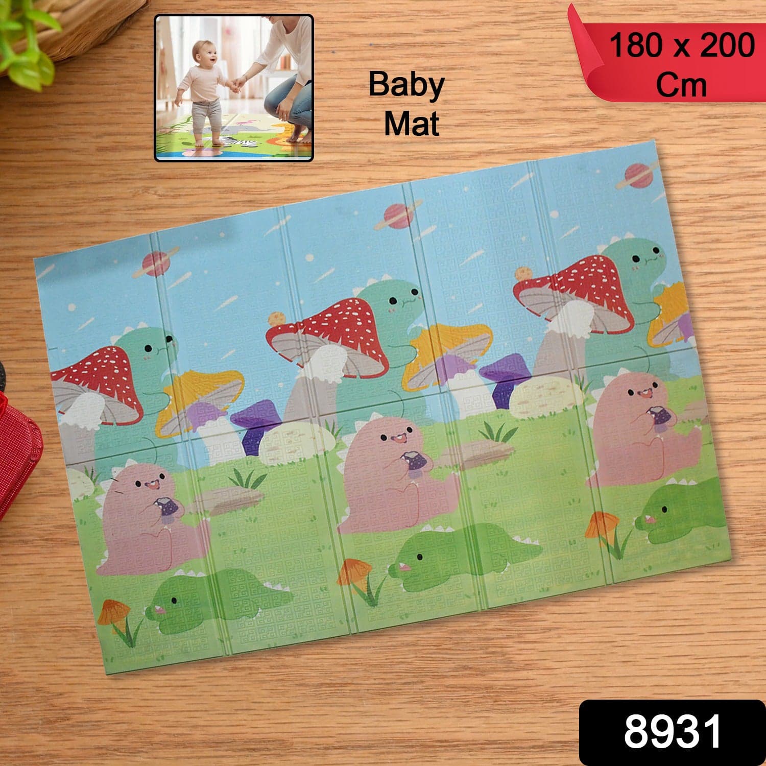 Baby Play Mat, Foam Play mat for Baby Floor Play Baby Crawling Mat (180—200 Cm / 1 Pc) thumbnail 2