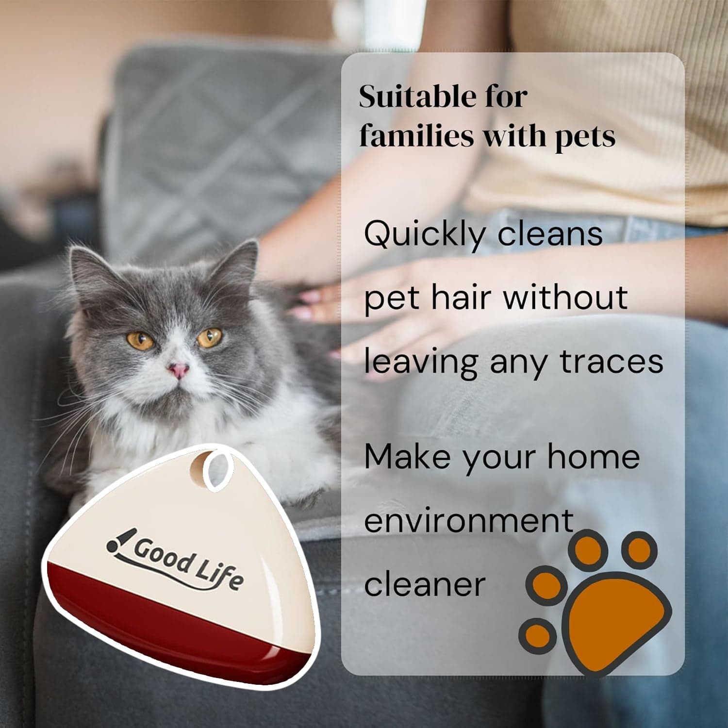 Small Lint Roller | Reusable Lint Roller for Pet, Multifunctional Portable Lint Roller thumbnail 6