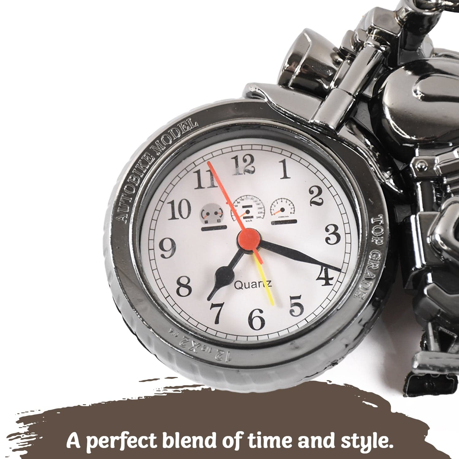 Motorcycle Alarm Clock, Motor Table Clock for Home Decor (1 Pc) thumbnail 4