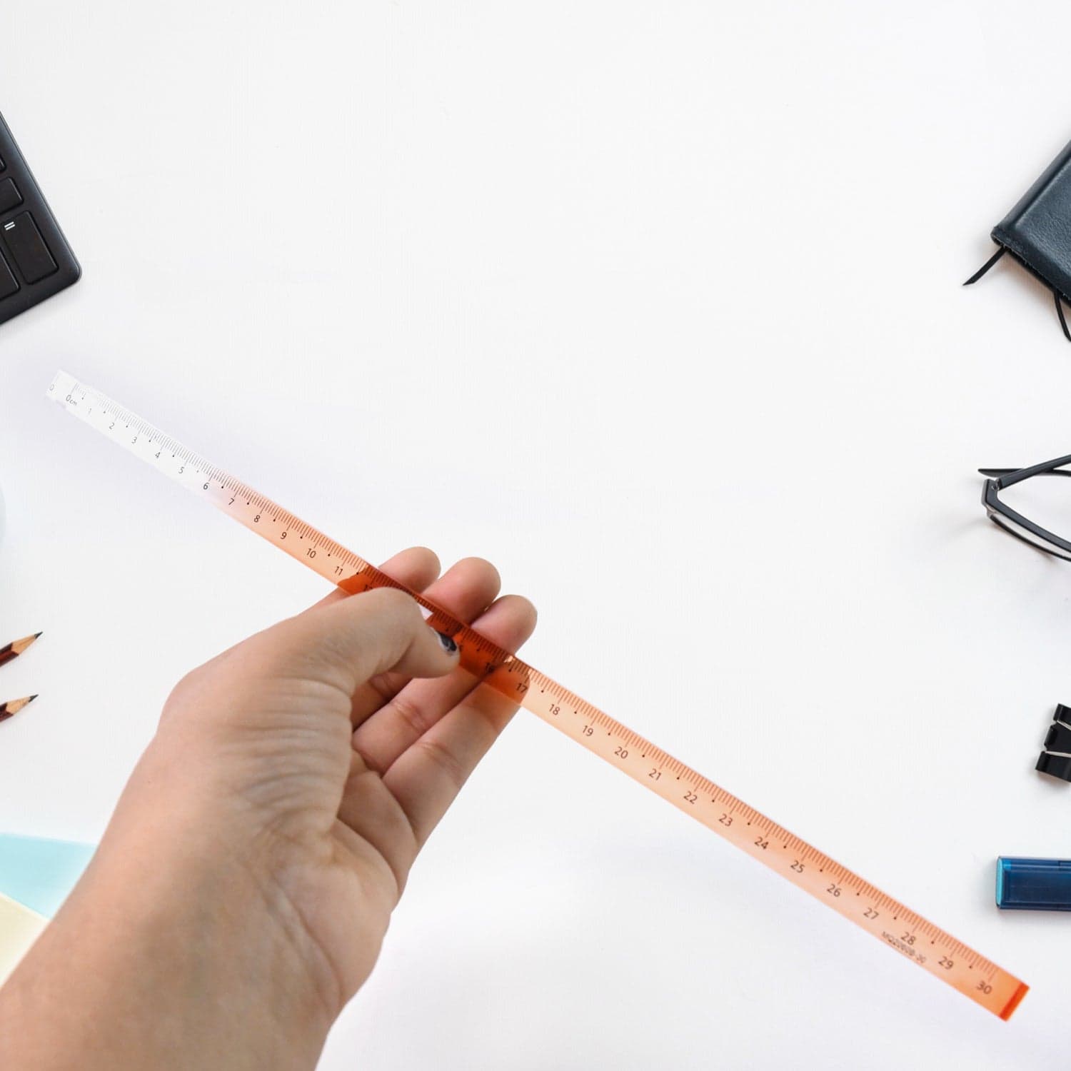 Acrylic Rulers, 30 cm Lengths, Set of Colourful Rulers Set (1 Pc) thumbnail 2