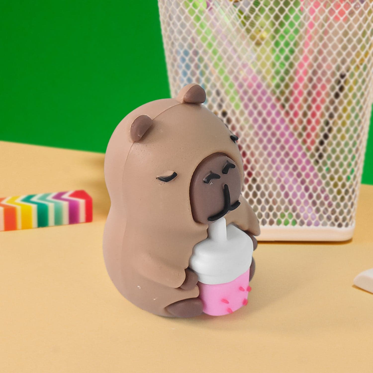 Cartoon Shape Pencil Sharpener with Built-In Eraser (1 Pc) thumbnail 4