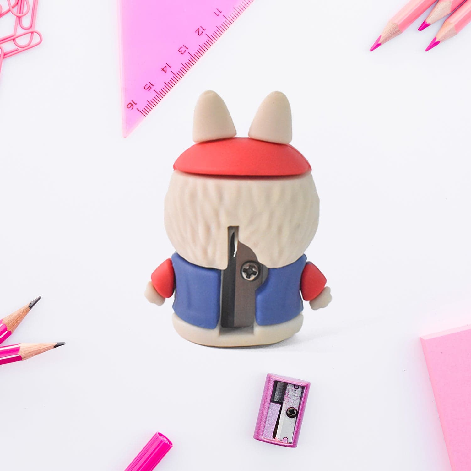 Cartoon-Shaped Pencil Sharpener with Built-In Eraser thumbnail 3