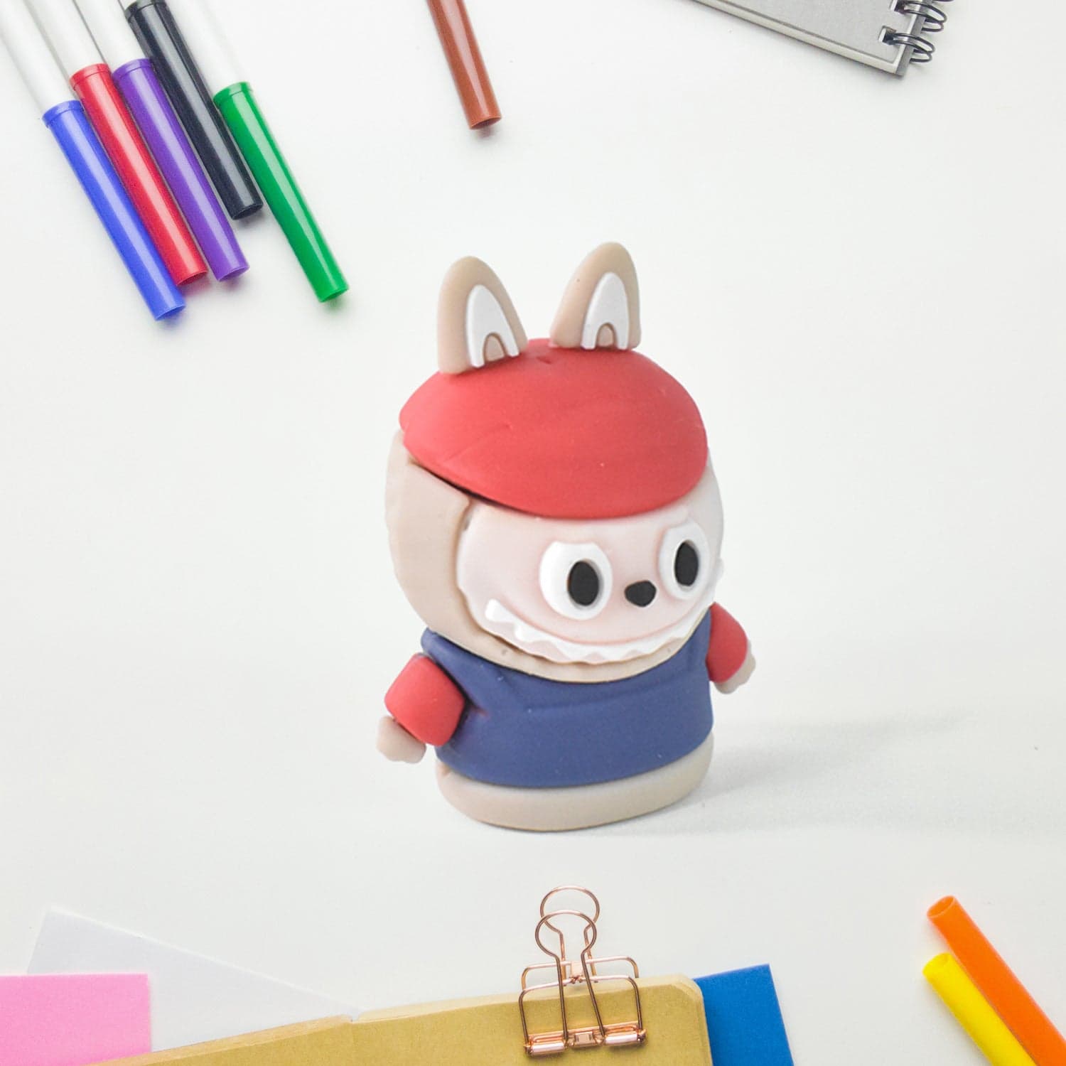 Cartoon-Shaped Pencil Sharpener with Built-In Eraser thumbnail 6