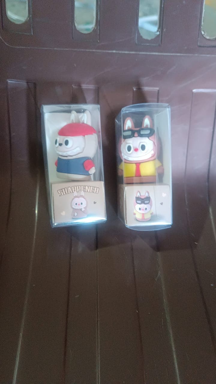 Cartoon-Shaped Pencil Sharpener with Built-In Eraser thumbnail 7