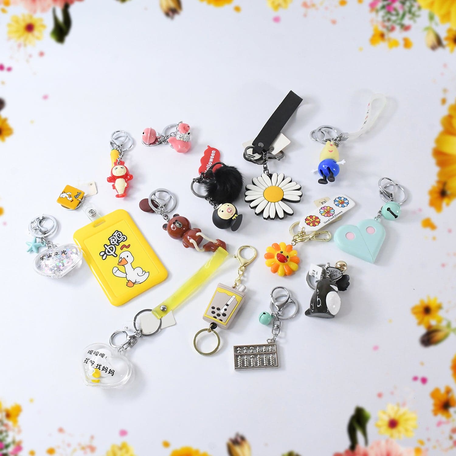 Mix Design & Size Keychain - Durable & Stylish Accessory (1 Pc / Mix Color) thumbnail 3