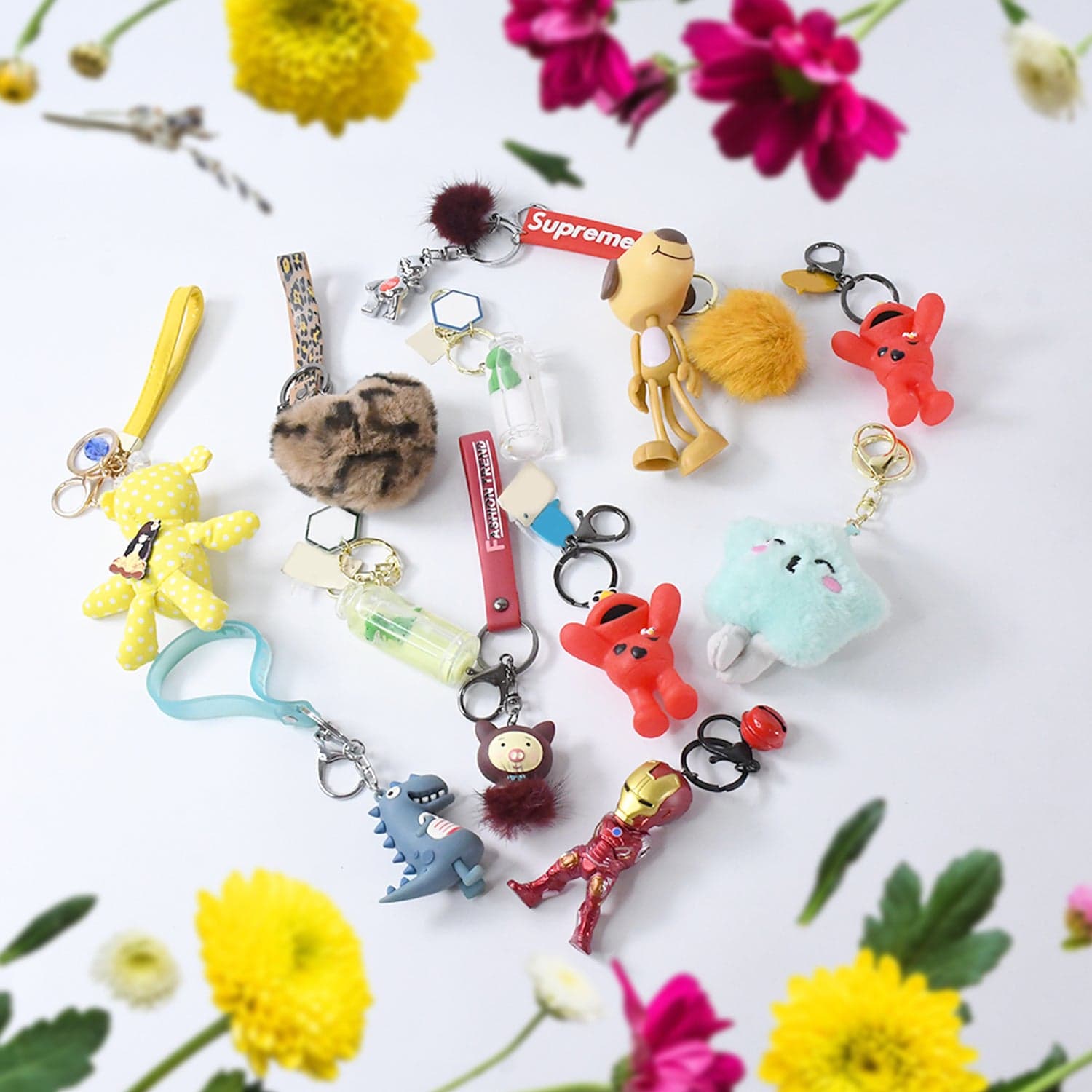 Mix Design & Size Keychain - Durable & Stylish Accessory (1 Pc / Mix Color) thumbnail 5