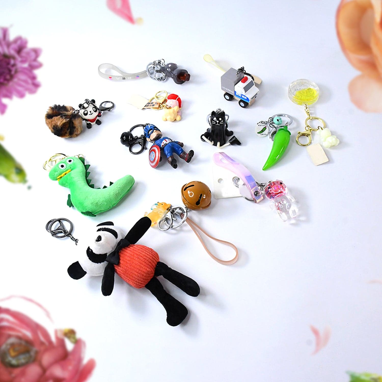 Mix Design & Size Keychain - Durable & Stylish Accessory (1 Pc / Mix Color) thumbnail 6