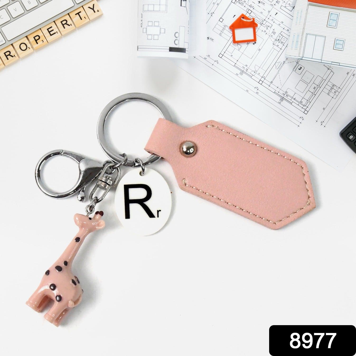 Charming Giraffe Keychain of A Touch of Whimsy for Your Everyday Essentials (1 Pc) thumbnail 2