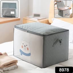 Clothes Storage Bag With Zipper Handles