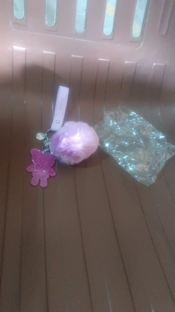 Cute Cartoon Keychain with Fluffy Pom (1 Pc) thumbnail 9