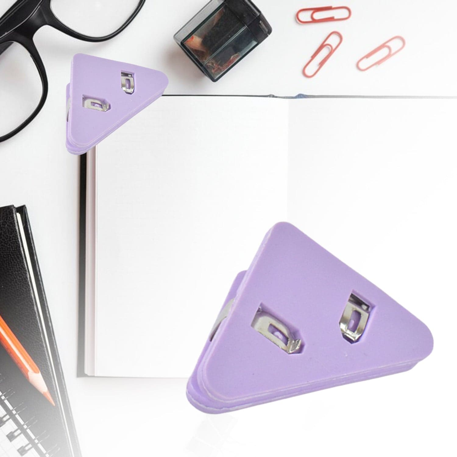 Triangle Paper Clips | Small Corner Clips for Paper, Document Clip (1 pc) thumbnail 4