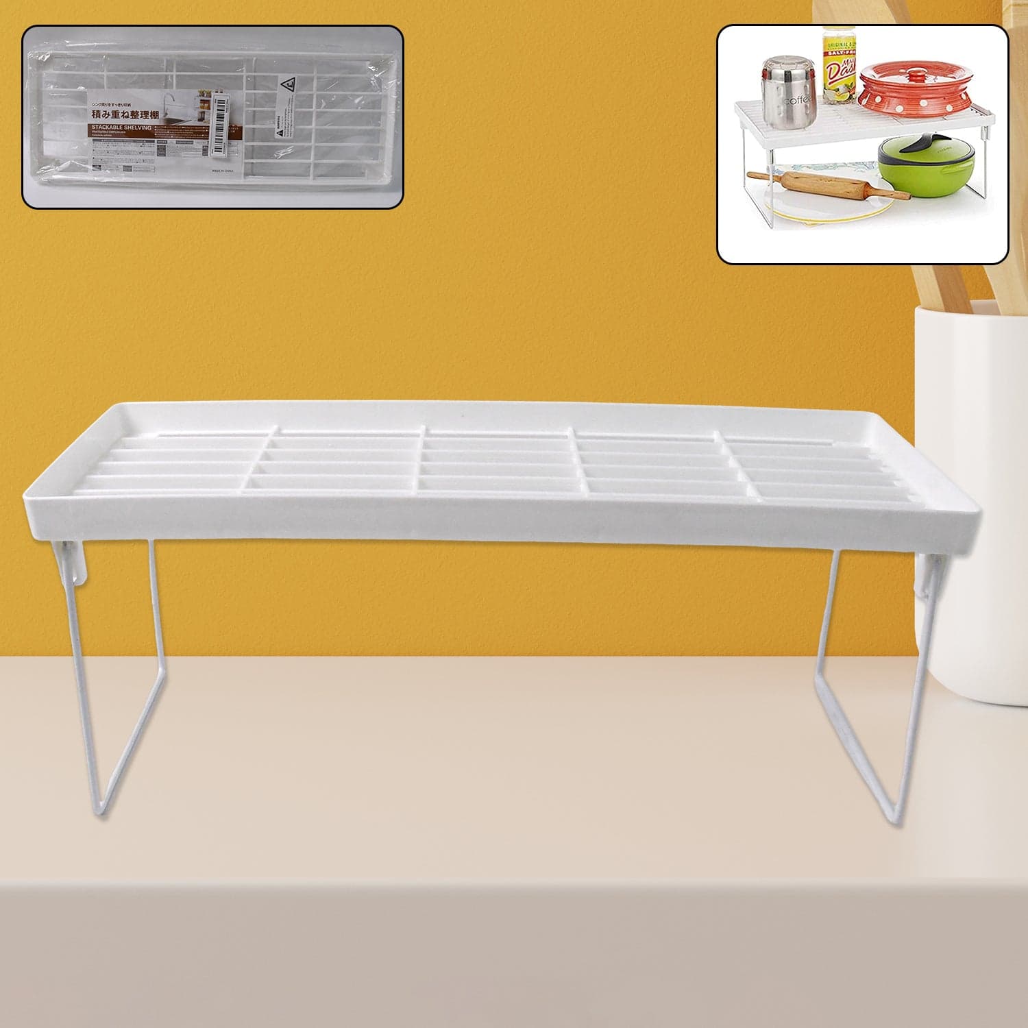 L Shelf Foldable Holder Sundries Rack Counter Bookcase (1 Pc / 40 Cm) thumbnail 1