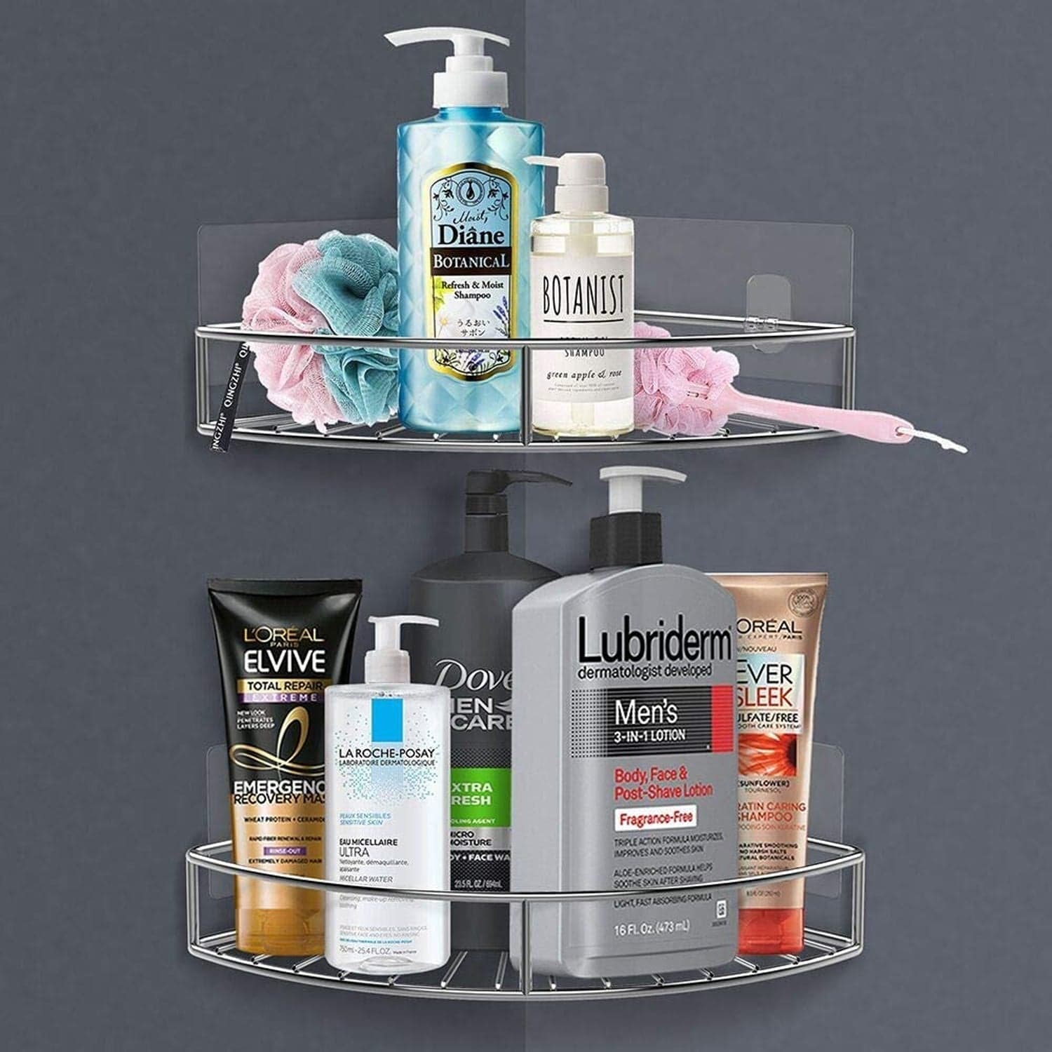 1 Pc Shower Caddy Corner for holding and storing various household stuffs and items etc. thumbnail 1