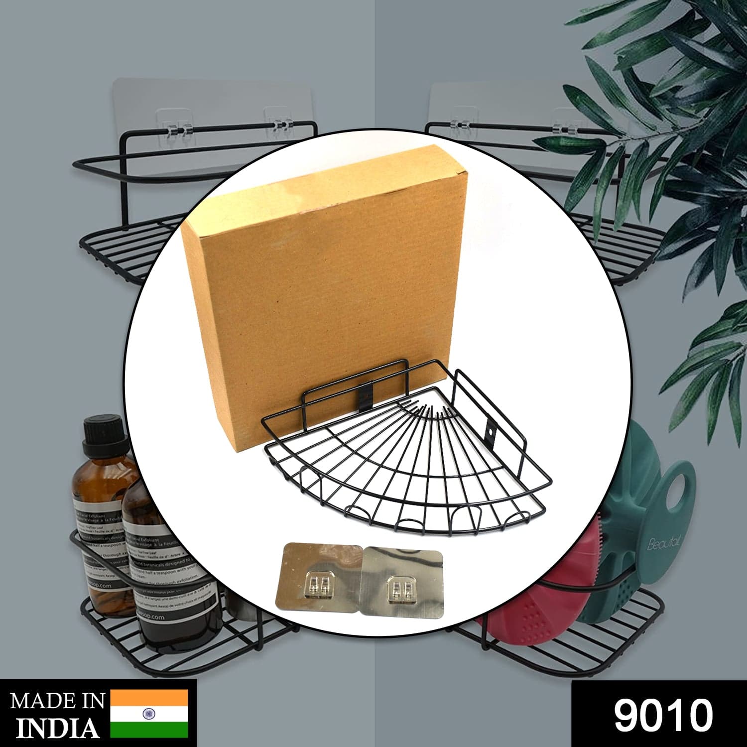 1 Pc Shower Caddy Corner for holding and storing various household stuffs and items etc. thumbnail 2