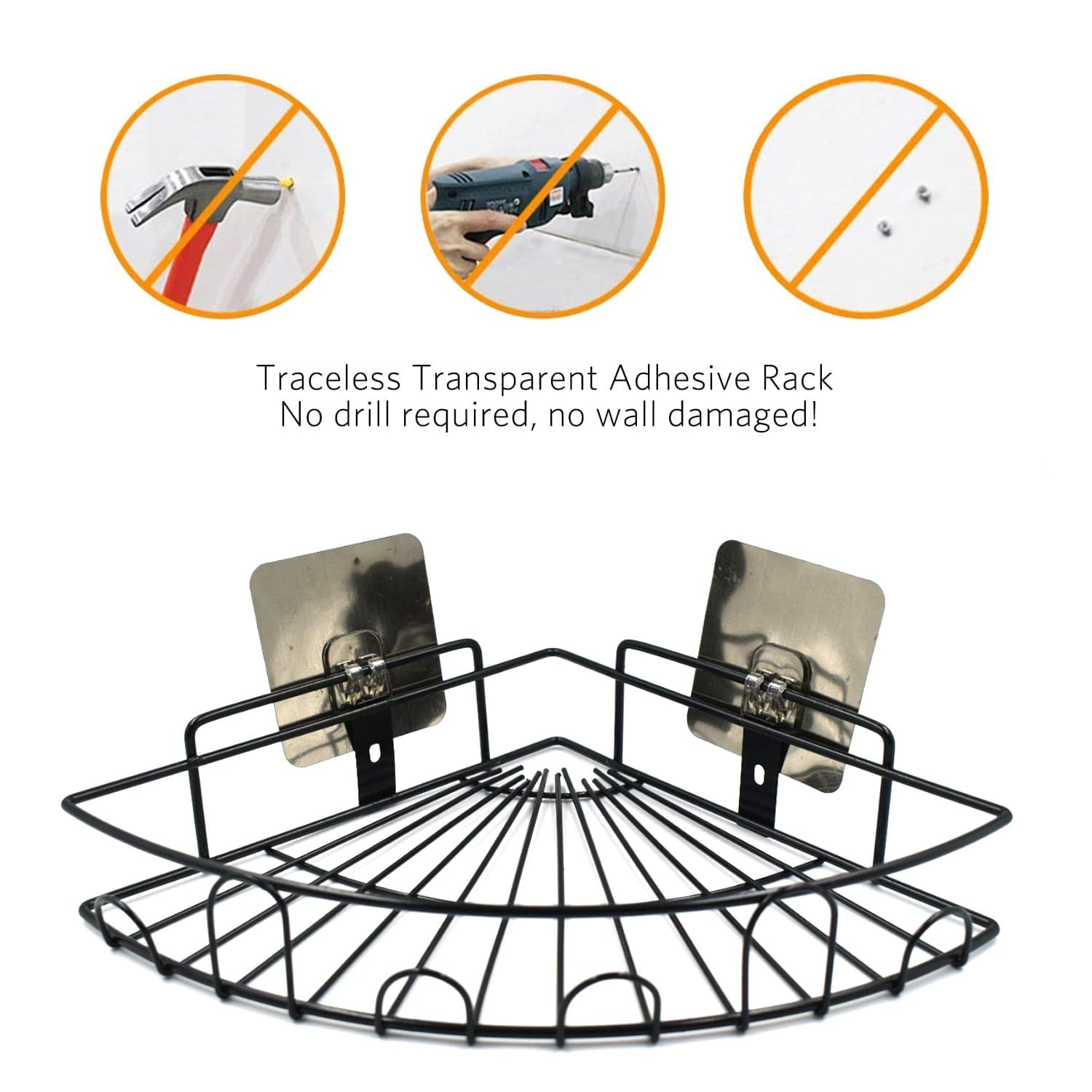 1 Pc Shower Caddy Corner for holding and storing various household stuffs and items etc. thumbnail 3