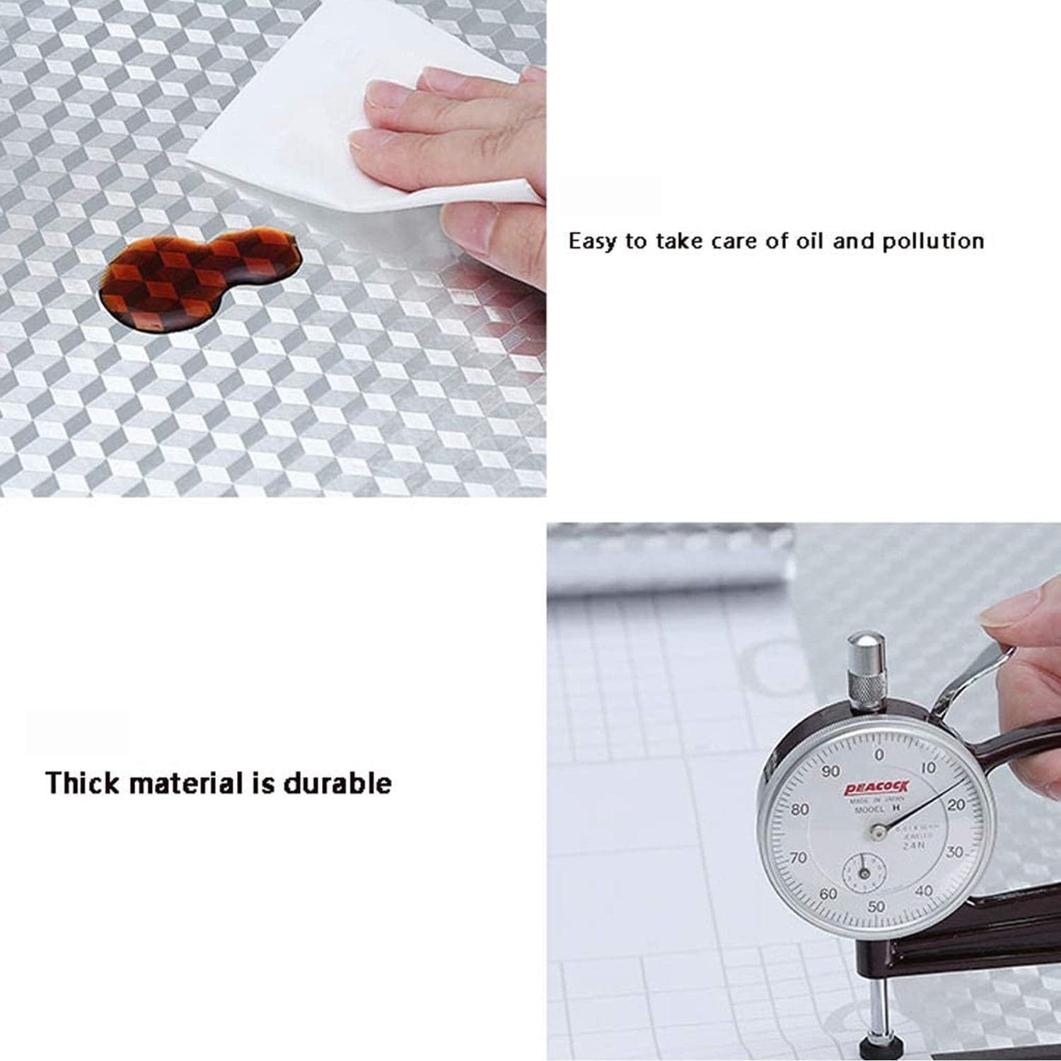 2 Meter Aluminium Foil Sticker used in all kitchen purposes to prevent oily and greasy stains of food while cooking. thumbnail 11