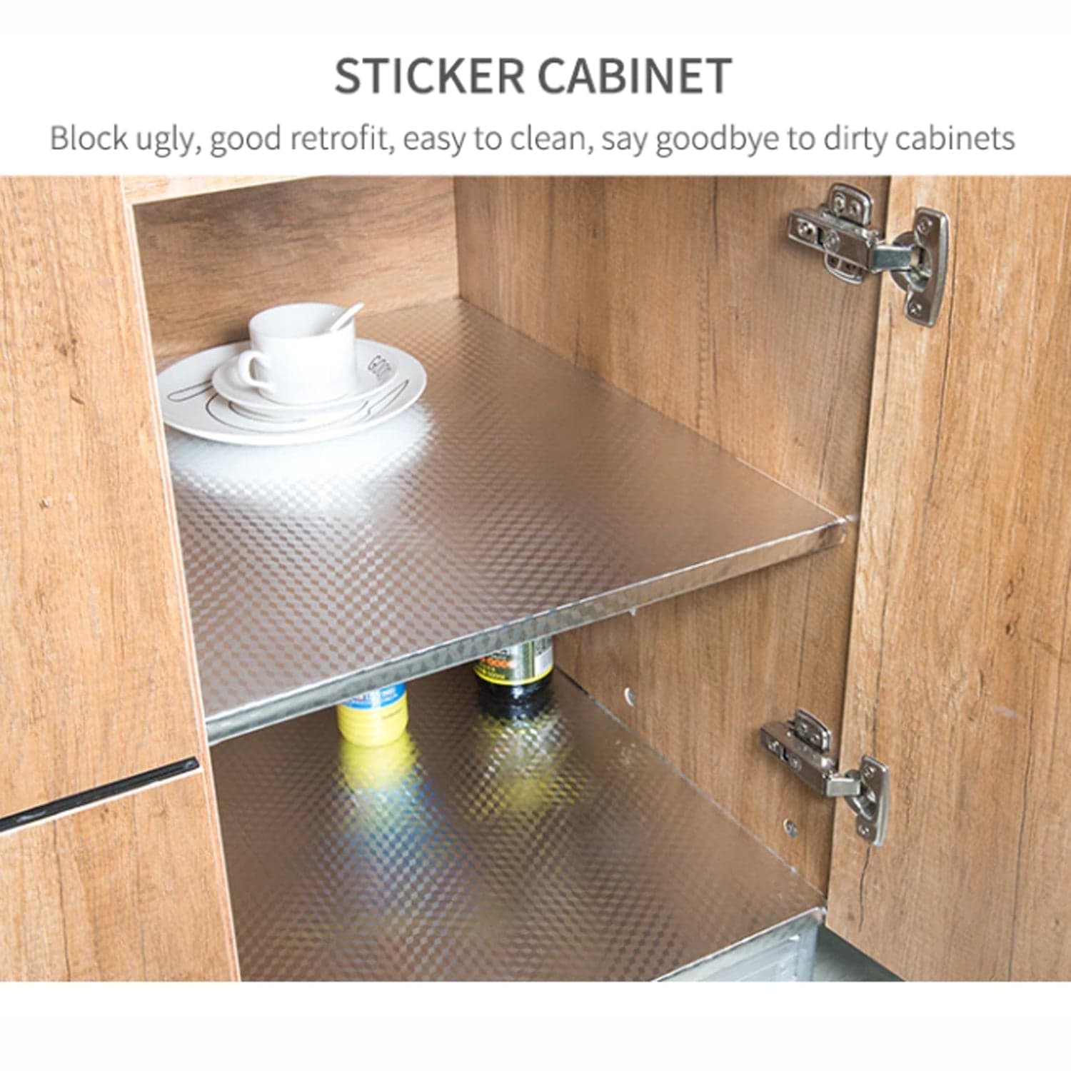 2 Meter Aluminium Foil Sticker used in all kitchen purposes to prevent oily and greasy stains of food while cooking. thumbnail 13
