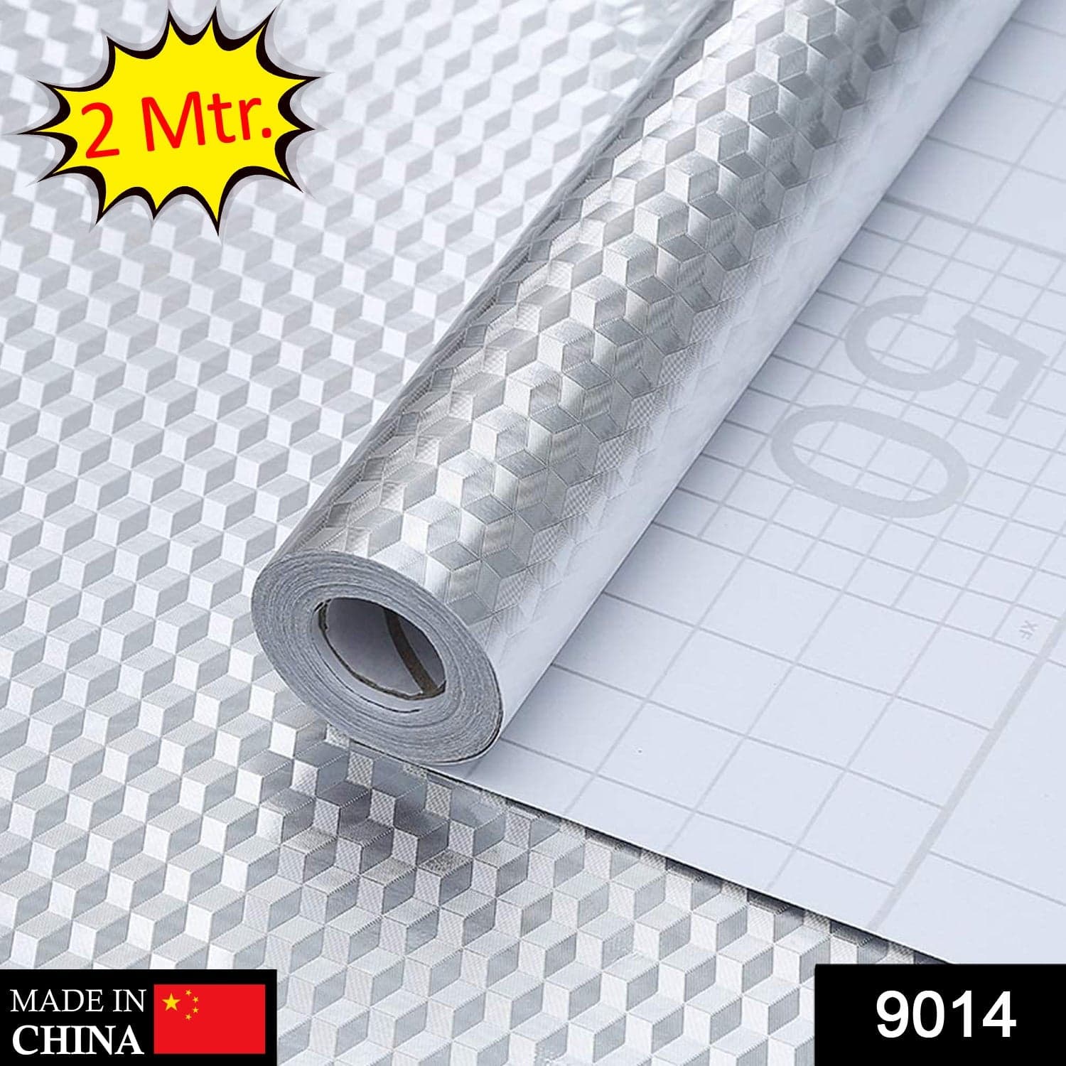 2 Meter Aluminium Foil Sticker used in all kitchen purposes to prevent oily and greasy stains of food while cooking. thumbnail 2