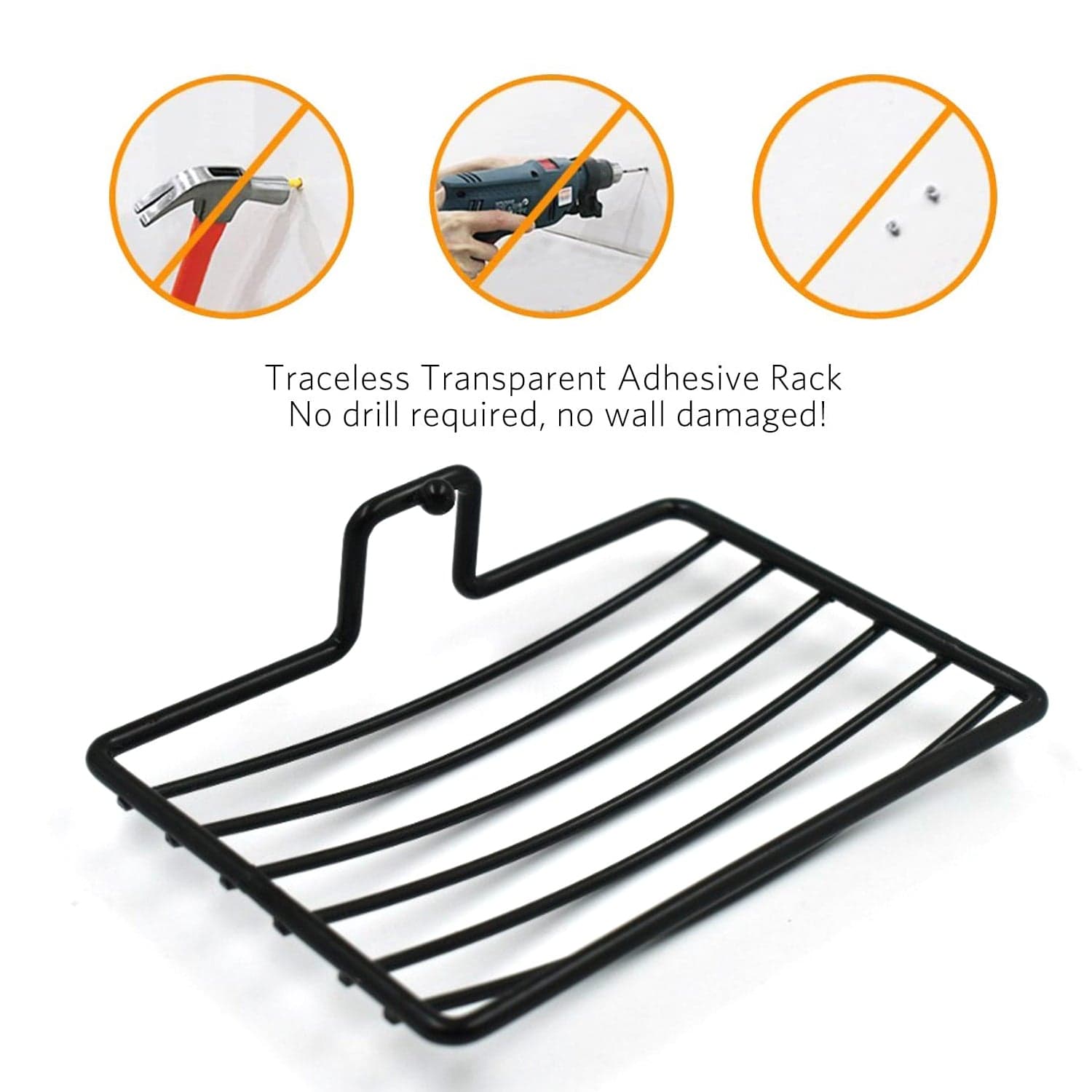 Wall Mount 2-Piece Soap Rack of Versatile Holder for Bathrooms & Homes thumbnail 6