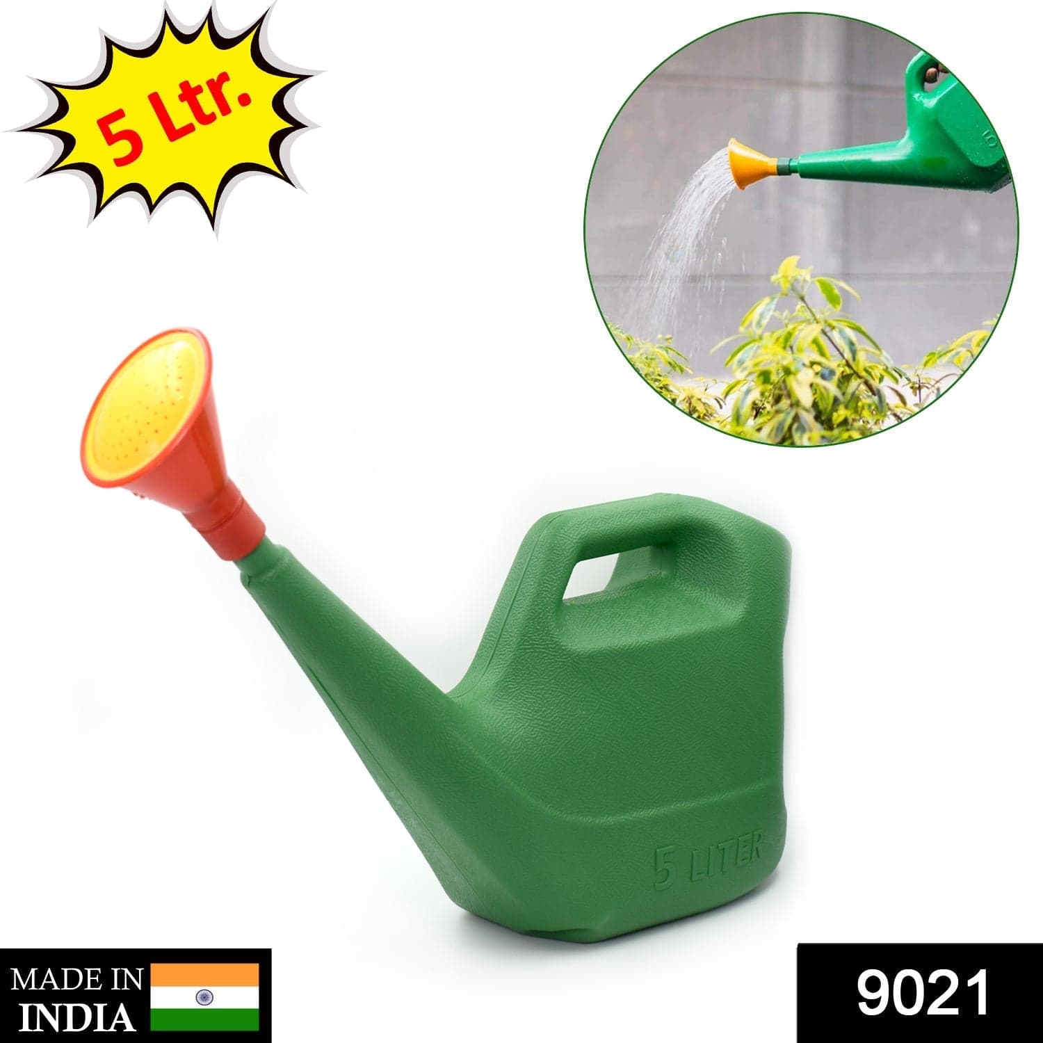 Plastic Watering Can Water Sprayer Sprinkler for Plants Indoor Outdoor Gardening, 5 LTR thumbnail 2