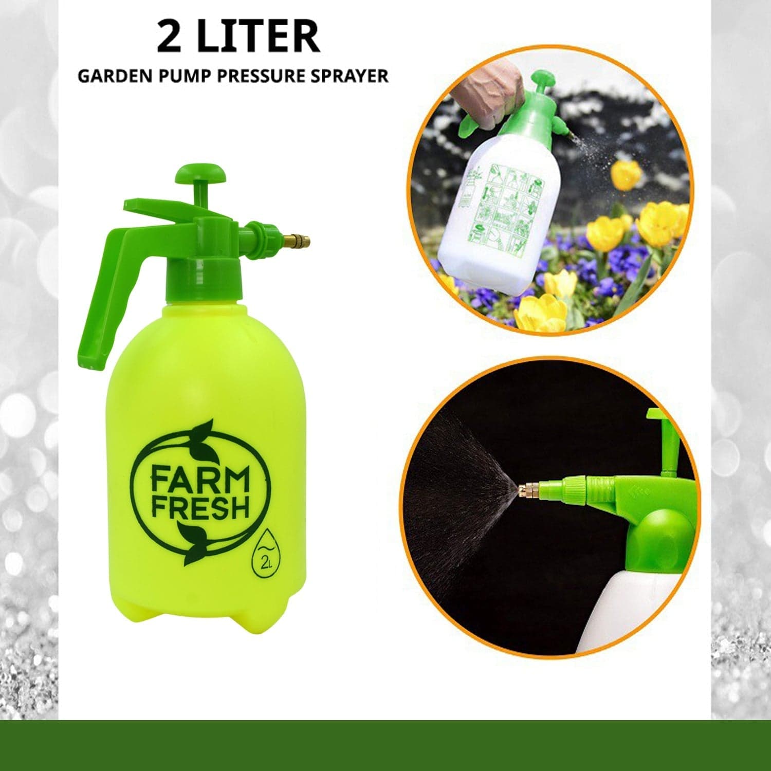 2 L FF Garden Sprayer used in all kinds of garden and park for sprinkling and showering purposes. thumbnail 7