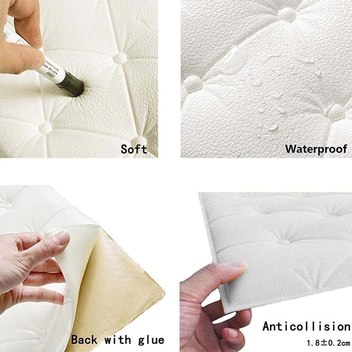 Green 3D Adhesive wallpaper for living Room. Room Wall Paper Home Decor Self Adhesive Wallpaper thumbnail 4