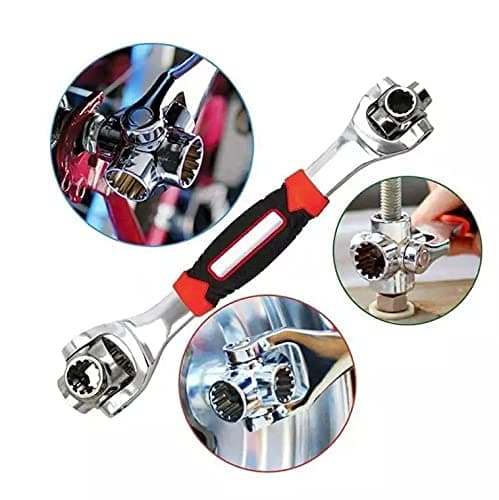 48 in 1 wrench Swivel Head Multi Tool Spanner Tools Socket Works with Spline Bolts Multi function Universal Furniture Car Repair thumbnail 5