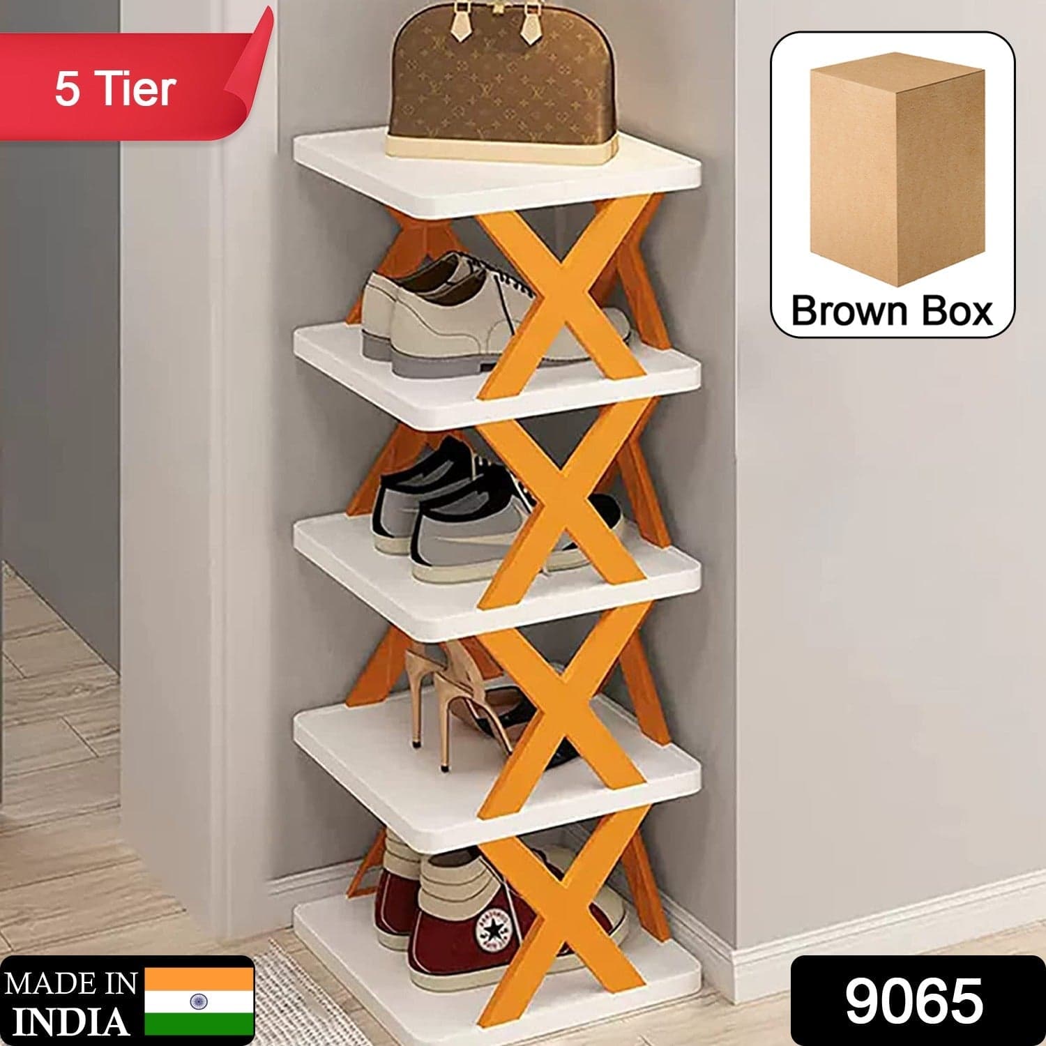 5-Layer Shoe Rack for Small Spaces & Easy Storage thumbnail 2