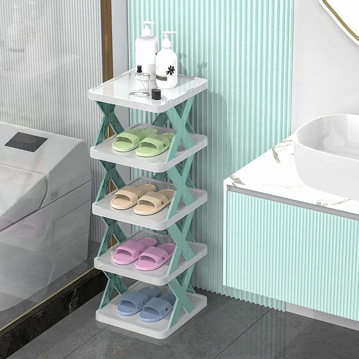 5-Layer Shoe Rack for Small Spaces & Easy Storage thumbnail 3