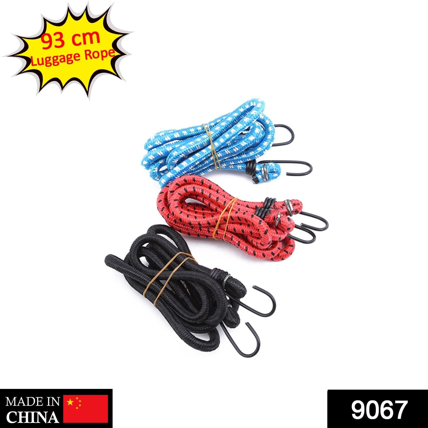 High Strength Elastic Bungee, Shock Cord Cables, Luggage Tying Rope with Hooks thumbnail 2