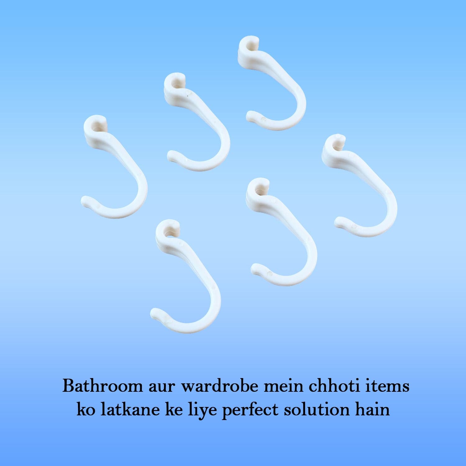 Small Plastic Hooks 6 Pc thumbnail 5
