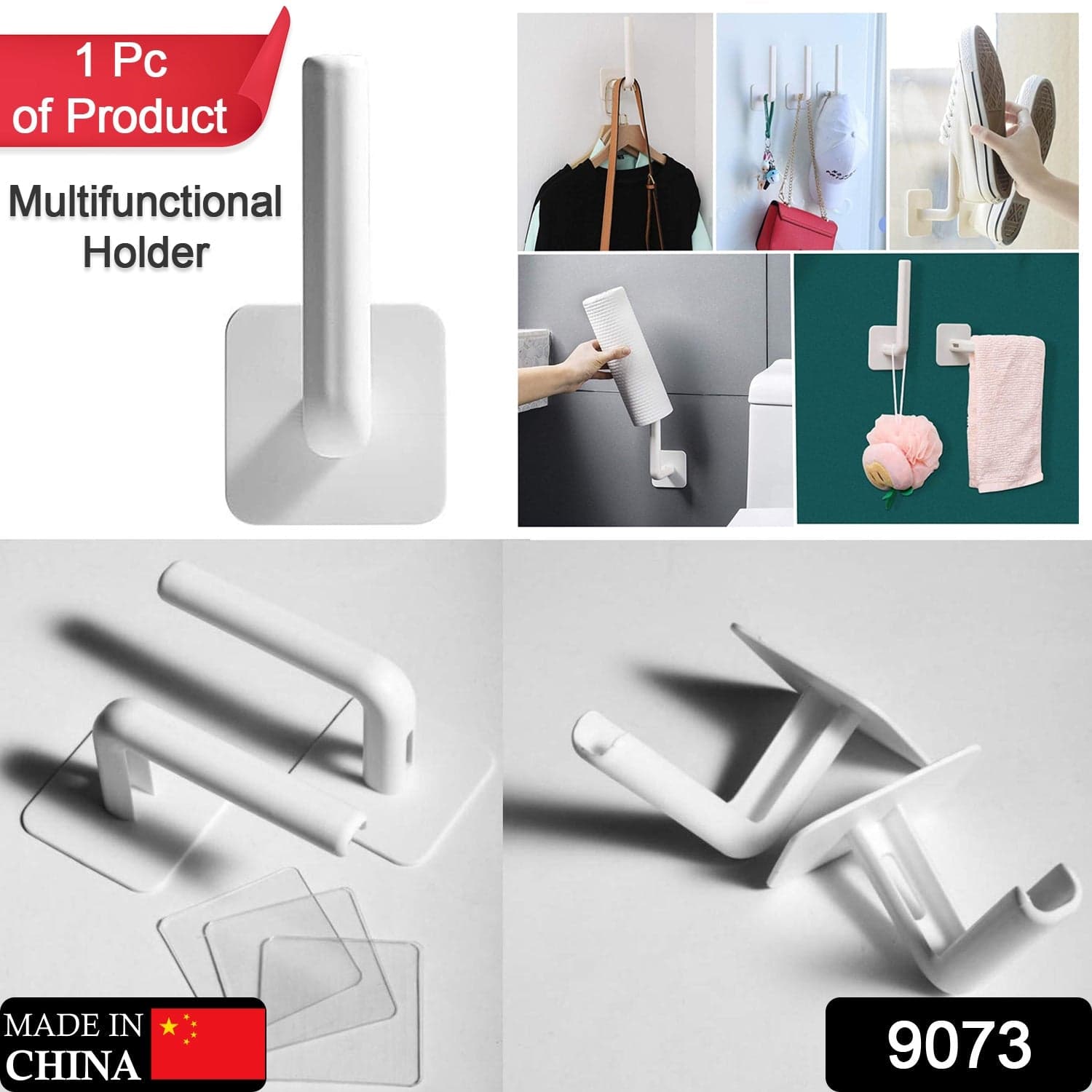 Multifunctional Adhesive Rack for Kitchen and Bathroom thumbnail 3