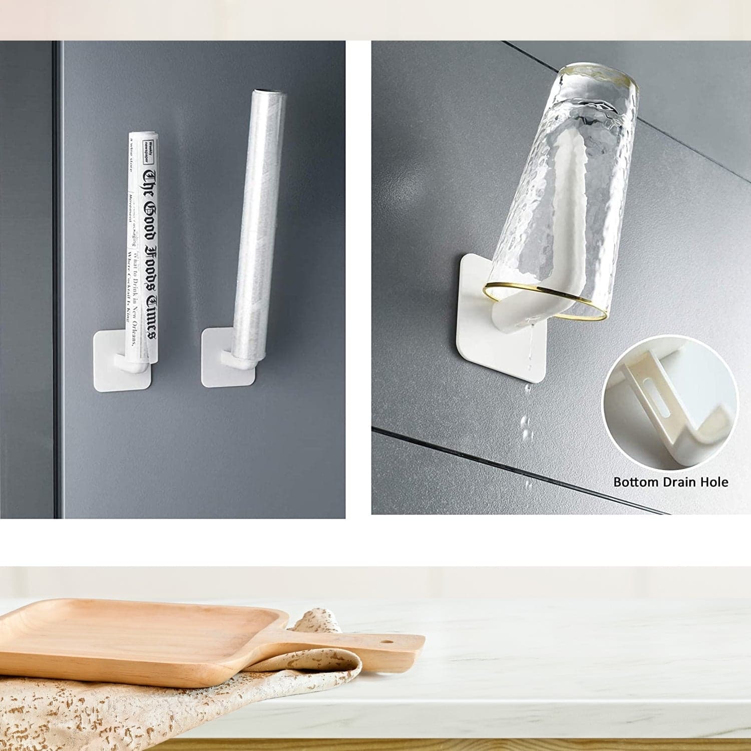 Multifunctional Adhesive Rack for Kitchen and Bathroom thumbnail 5