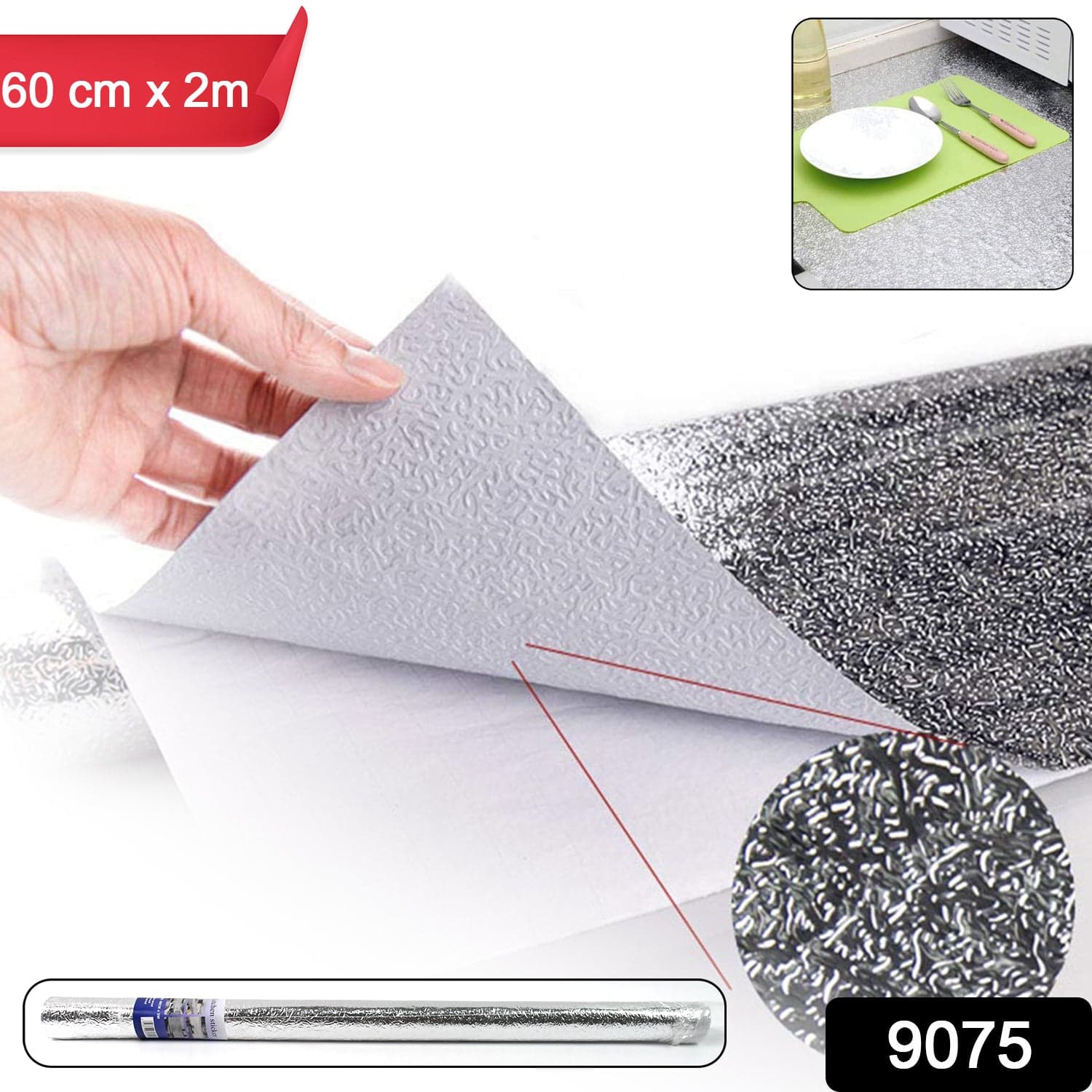 Aluminium Foil For Kitchen And Aluminium Foil Paper Sticker Roll For Kitchen Wall thumbnail 2