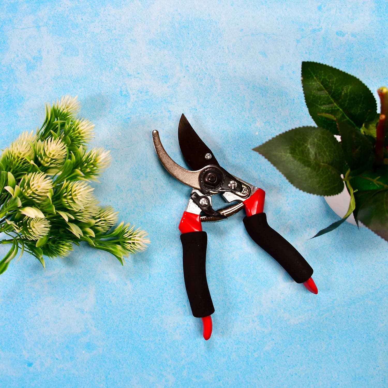 21Cm Red GARDEN SHEARS SHARP CUTTER PRUNERS SCISSOR, PRUNER. thumbnail 1