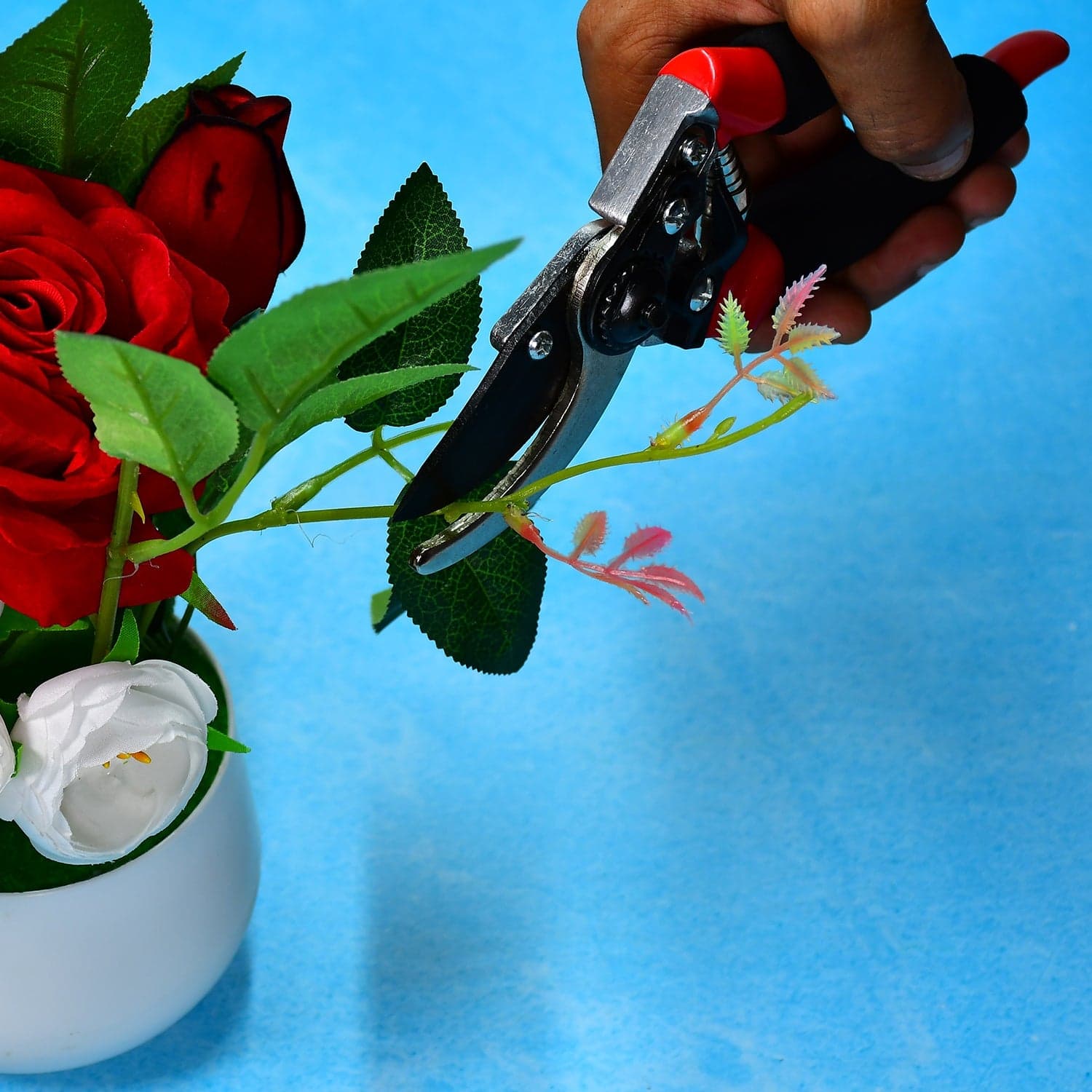 21Cm Red GARDEN SHEARS SHARP CUTTER PRUNERS SCISSOR, PRUNER. thumbnail 5