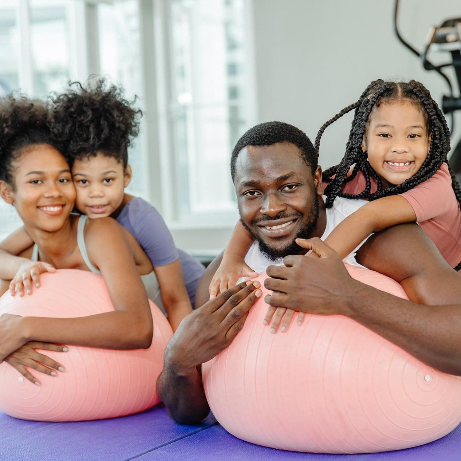Anti Burst 65 Cm Exercise Ball With Inflation Pump, Non-Slip Gym Ball, For Yoga (1 Pc / Mix Design & Color) thumbnail 3