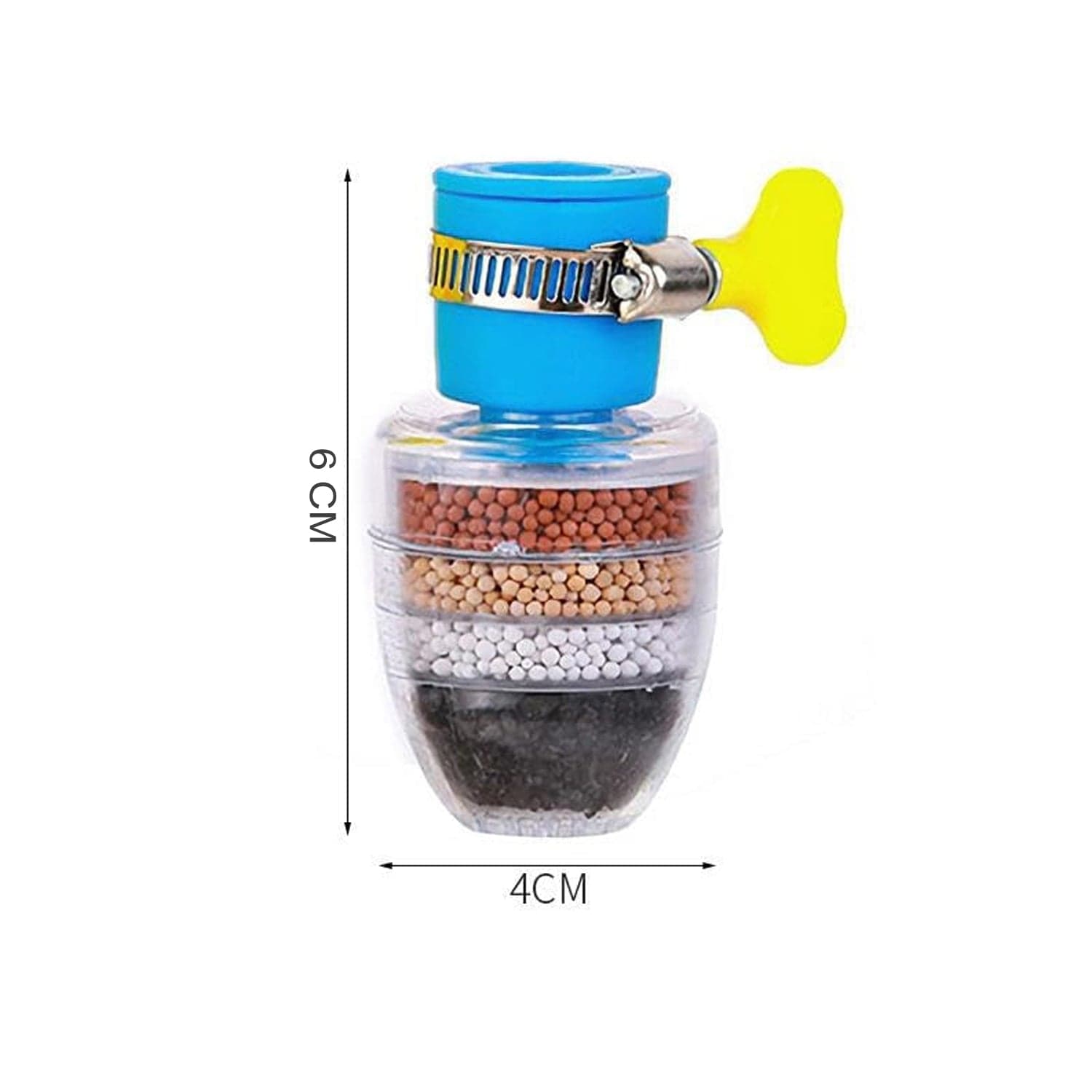 Water Faucet, Clean Purifier Filter Cartridge Water Tap, Upgrade Universal Interface Faucet Filter (Six Layer Purifier) thumbnail 6