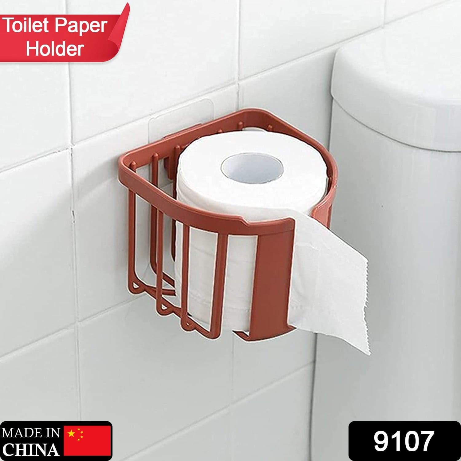 Toilet Roll Holder, Toilet Paper Holder Hanger for Bathroom and Kitchen thumbnail 2