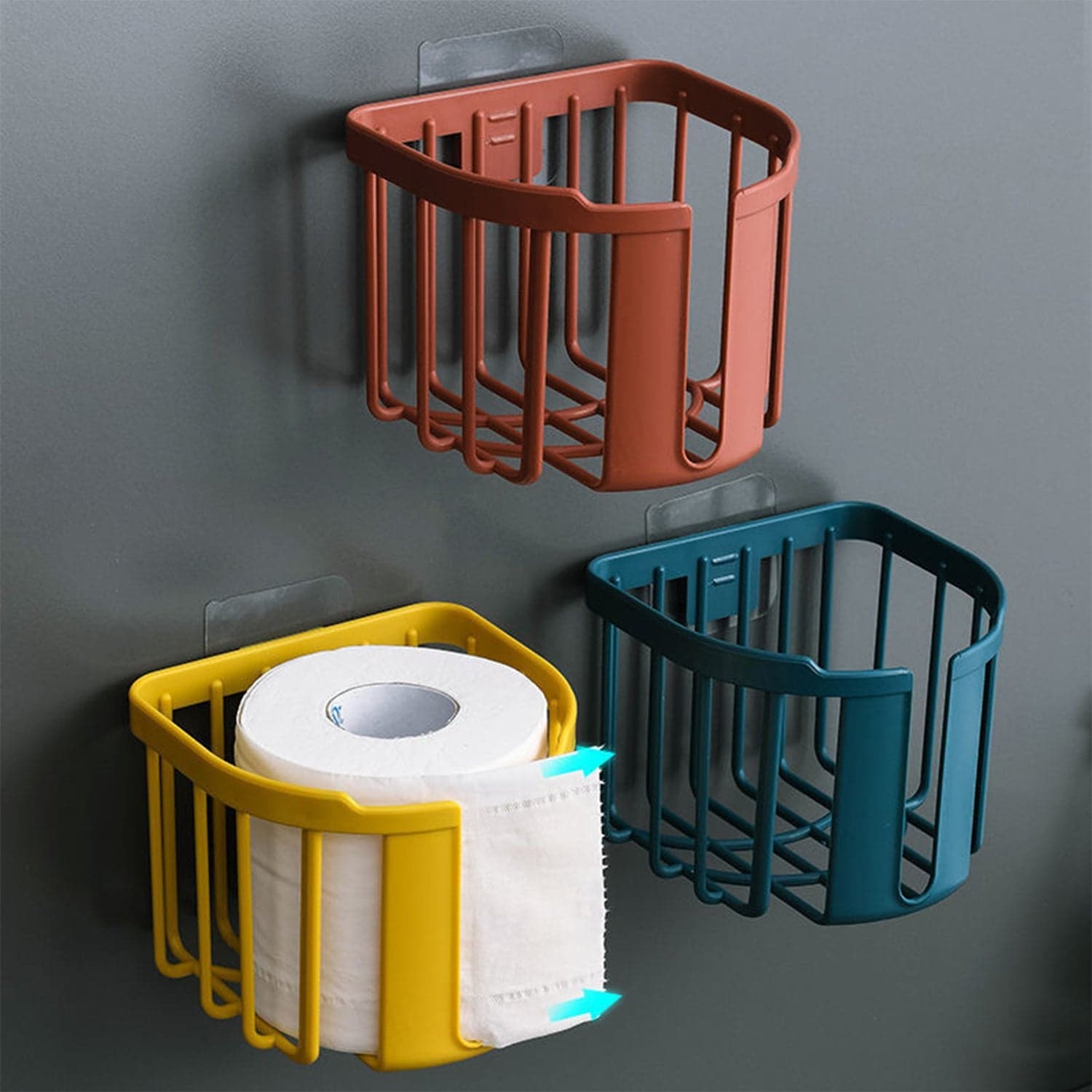 Toilet Roll Holder, Toilet Paper Holder Hanger for Bathroom and Kitchen thumbnail 5