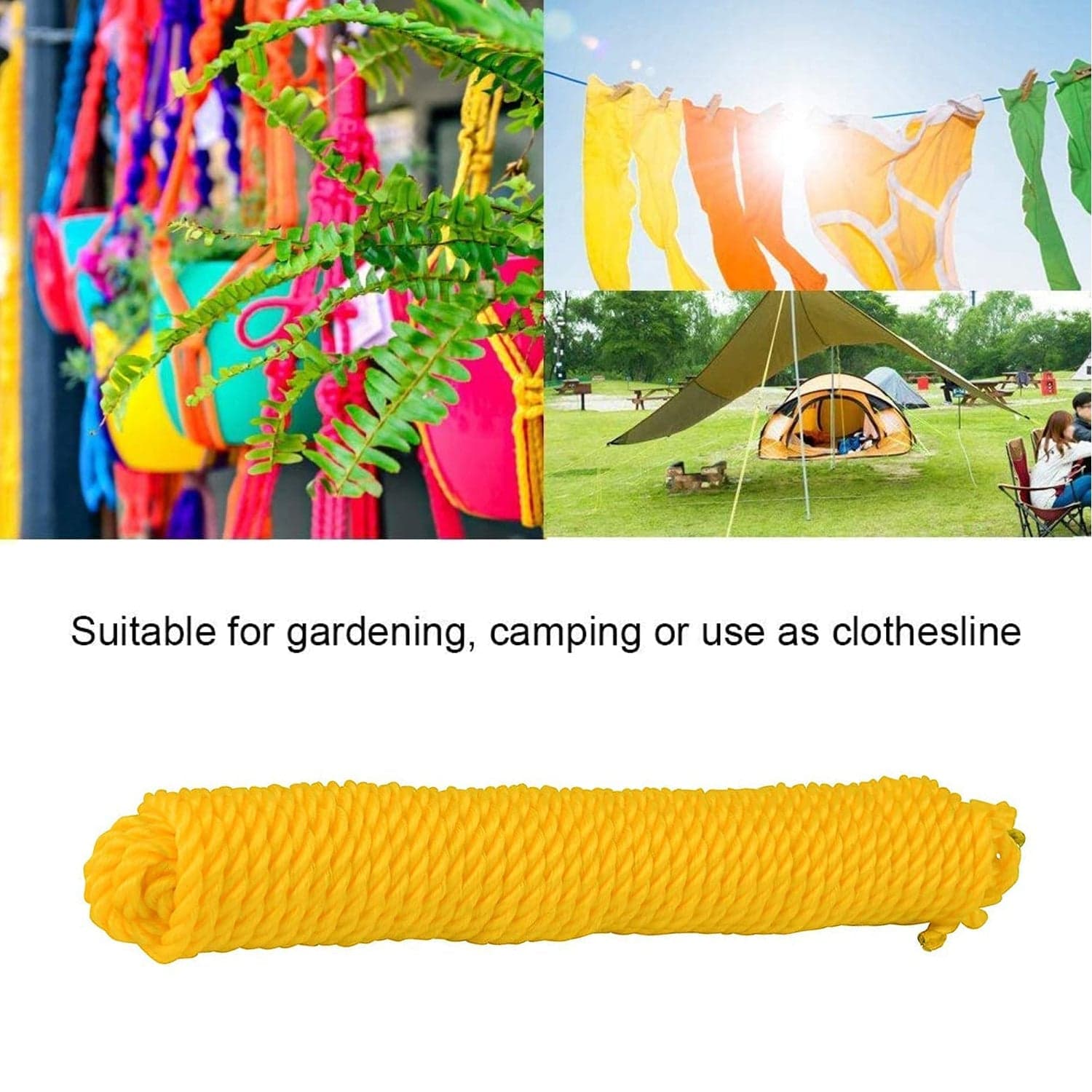 3m Heavy-Duty Laundry Drying Rope (1 Pc, Mixed Colors) thumbnail 3
