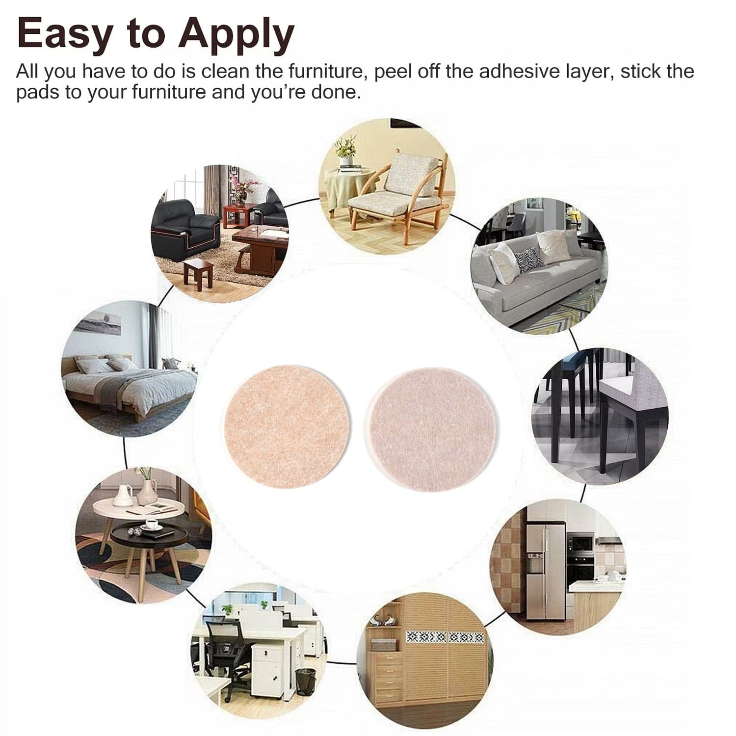 Self-Adhesive Round Cork Coasters - 3.5-inch Mini Wall Tiles & DIY Craft Supplies thumbnail 7
