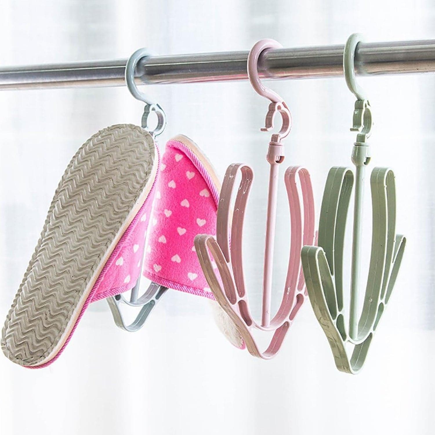 Shoes Drying Hanger, Rotatable Shoe Hanging Racks for Balcony Closet (1pc) thumbnail 7