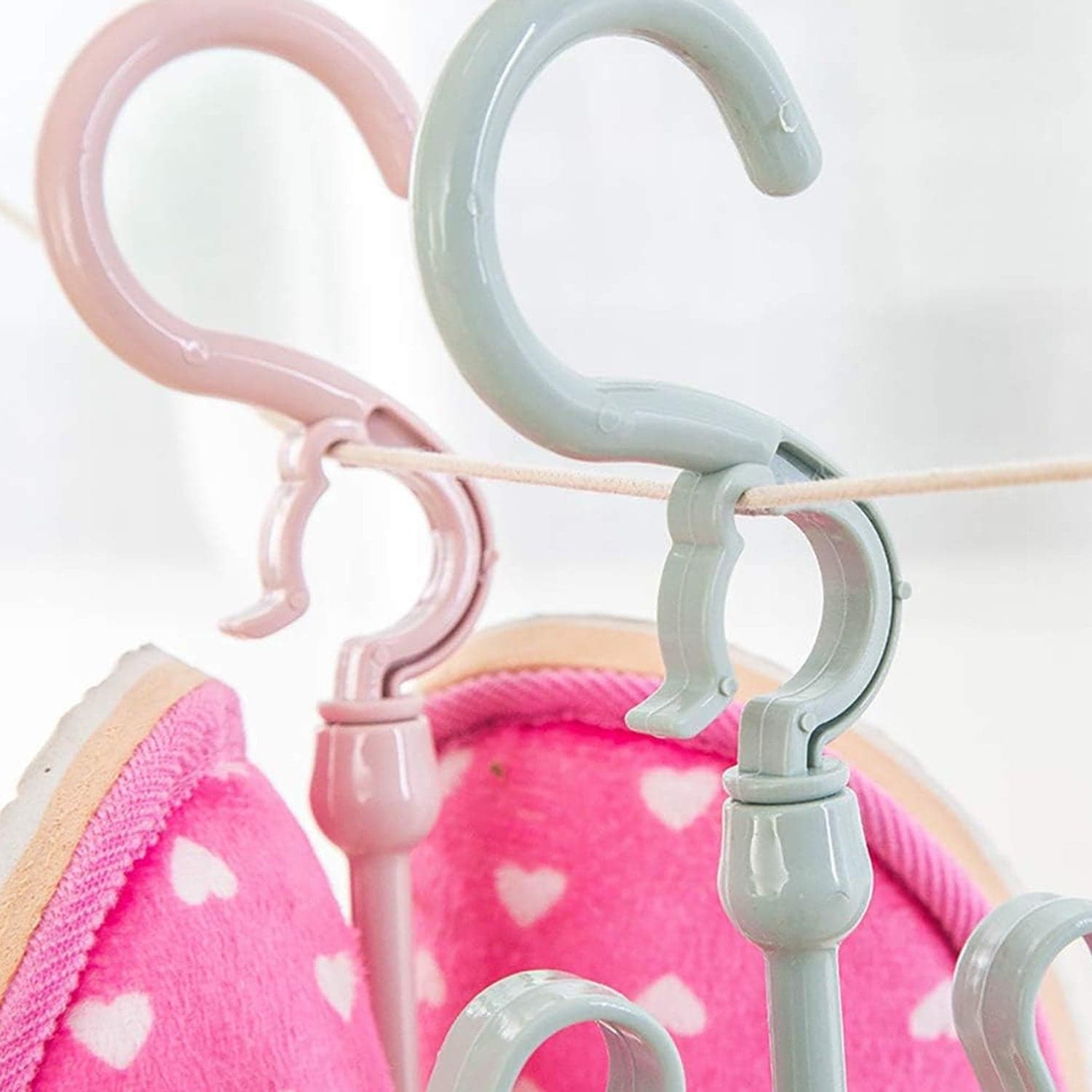Shoes Drying Hanger, Rotatable Shoe Hanging Racks for Balcony Closet (1pc) thumbnail 8