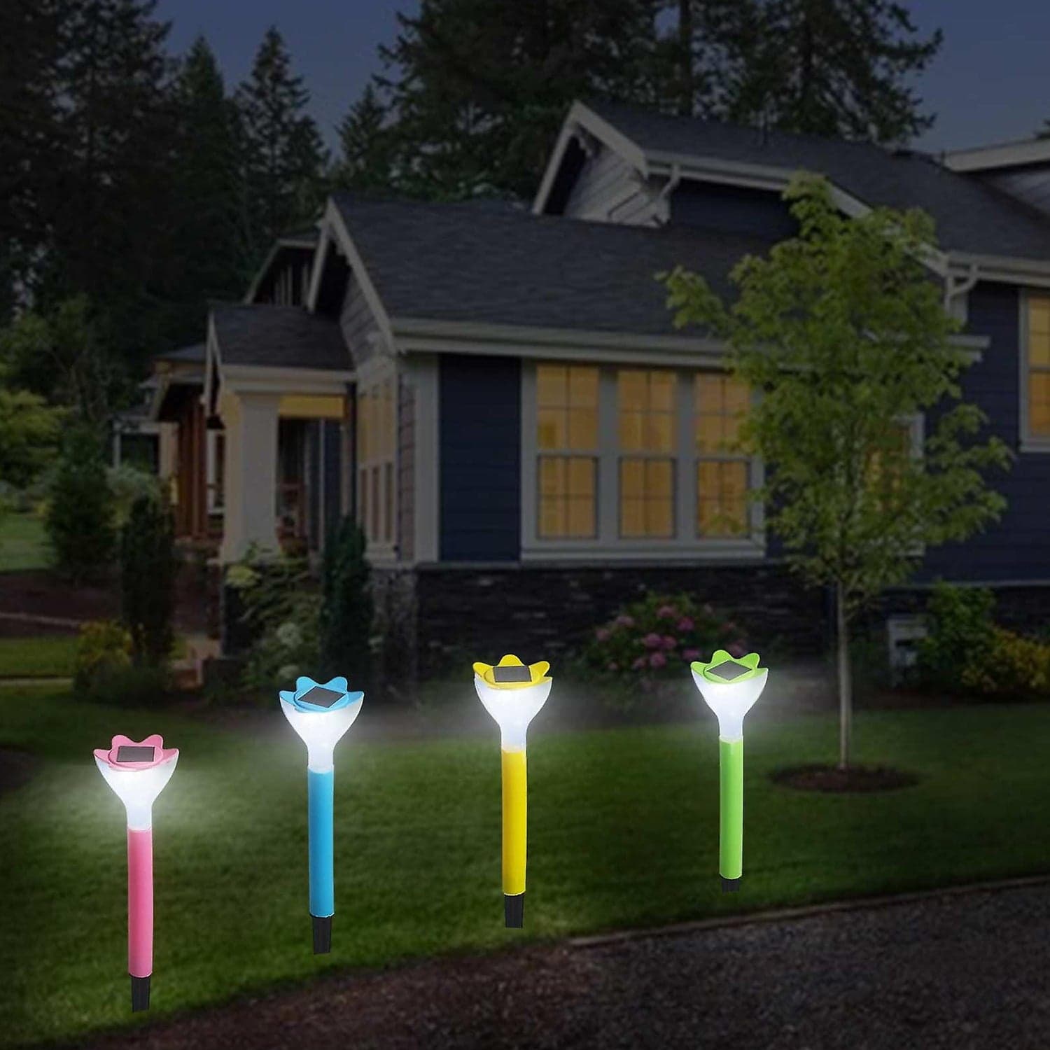 Street Light Solar Flowers (2 Pc ) thumbnail 5