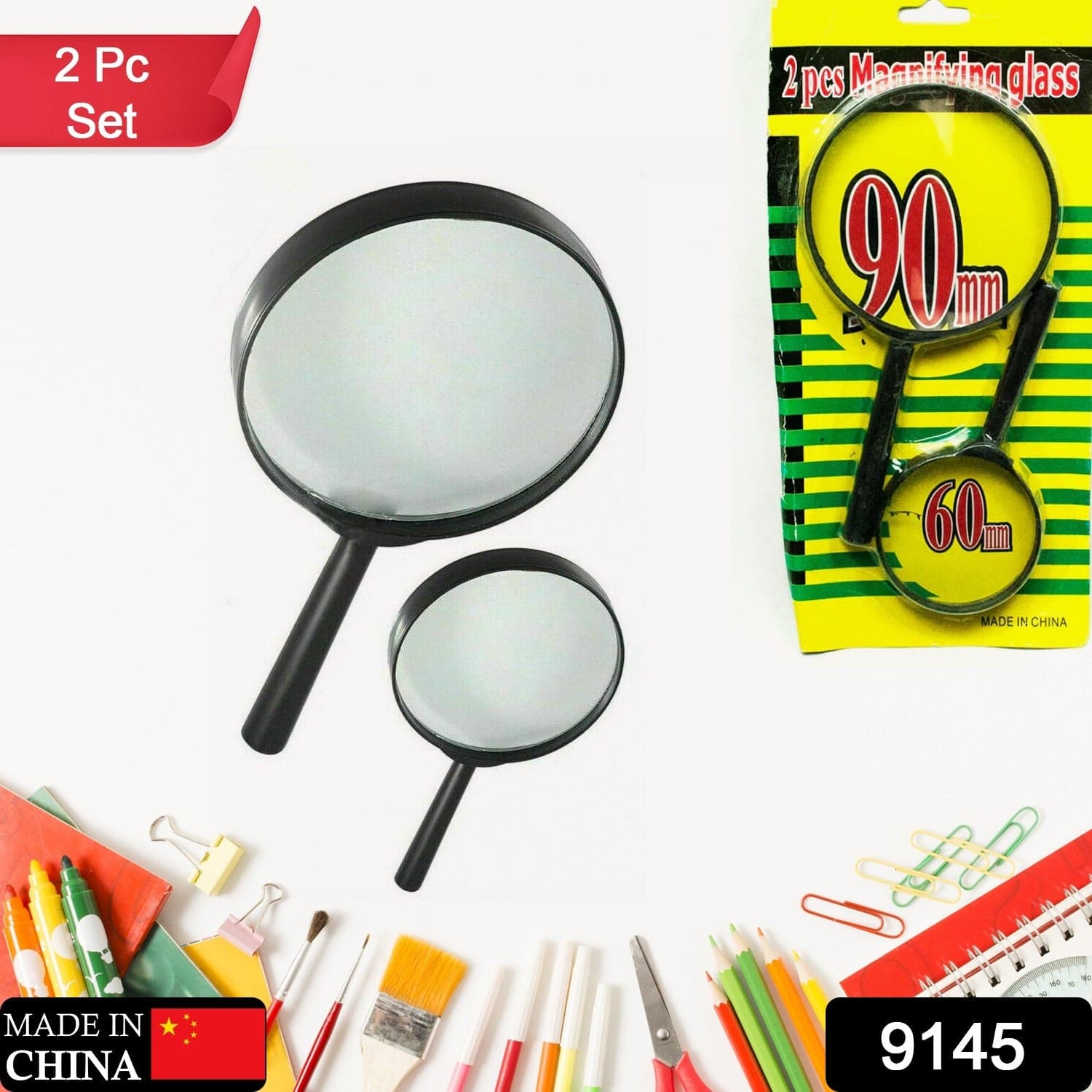 Magnifying Glass Lens - Reading Aid Made Of Glass - Real Glass Magnifying Glass That Can Be Used On Both Sides - Glass Breakage-Proof Magnifying Glass thumbnail 2