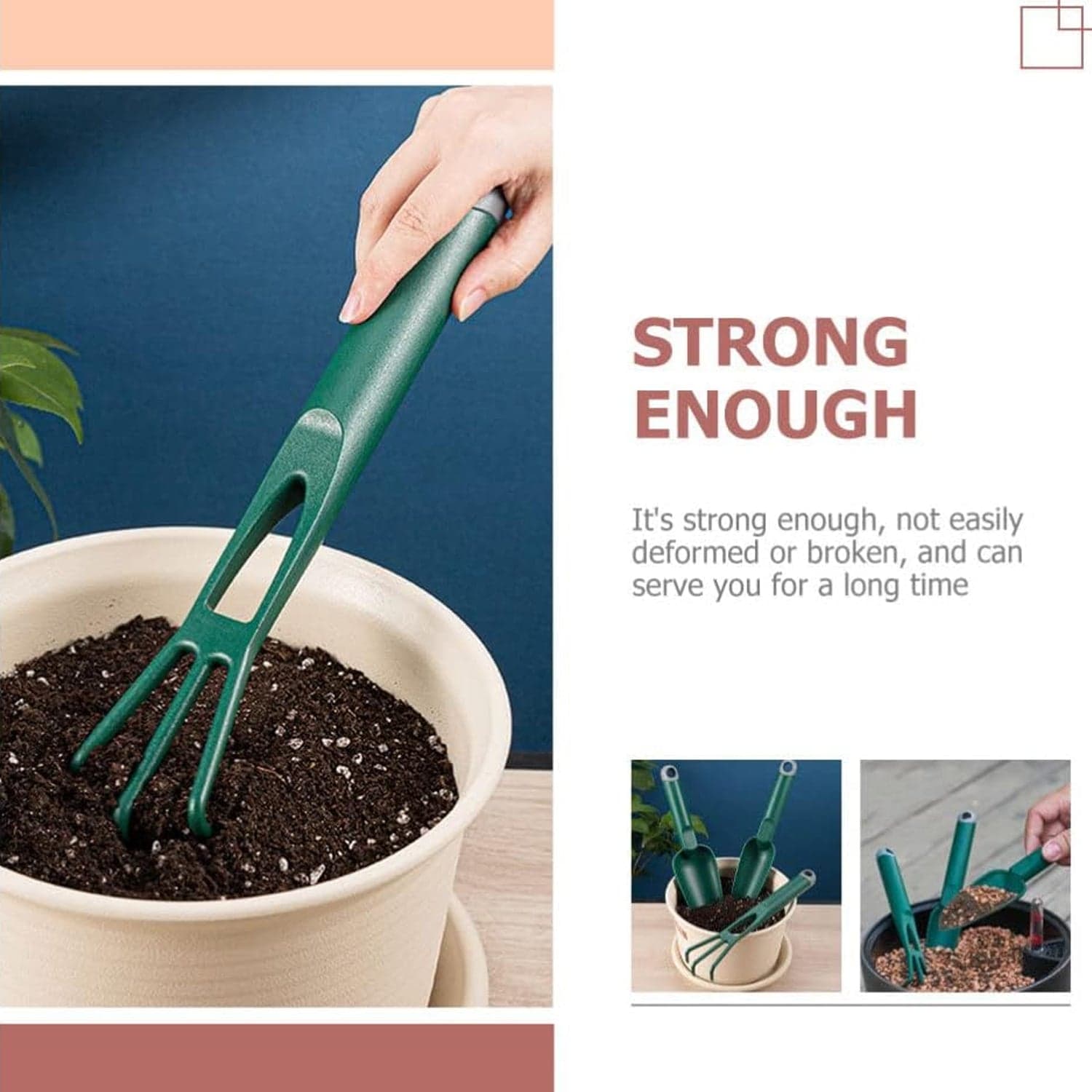 Heavy Duty Garden Trowel of Mini Gardening Tool for Digging, Planting & Potting thumbnail 7