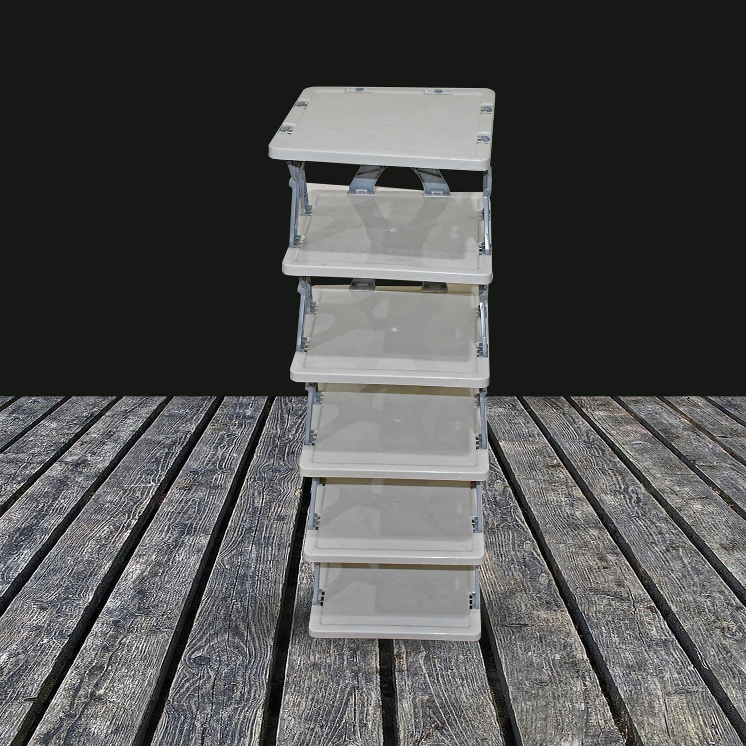 Foldable Shoe Rack (1 Pc, 6 Layers): Space-Saving, Entryway Storage thumbnail 4