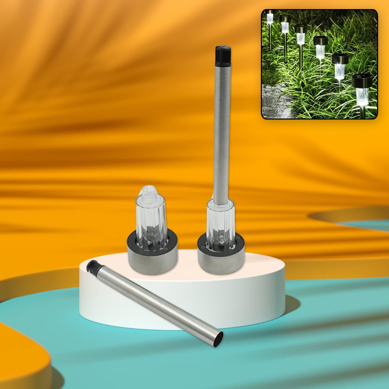 Solar Pathway Lights 2Pc thumbnail 2